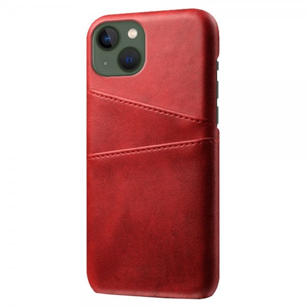 iPhone 15 Cover med to Kortlommer Rød