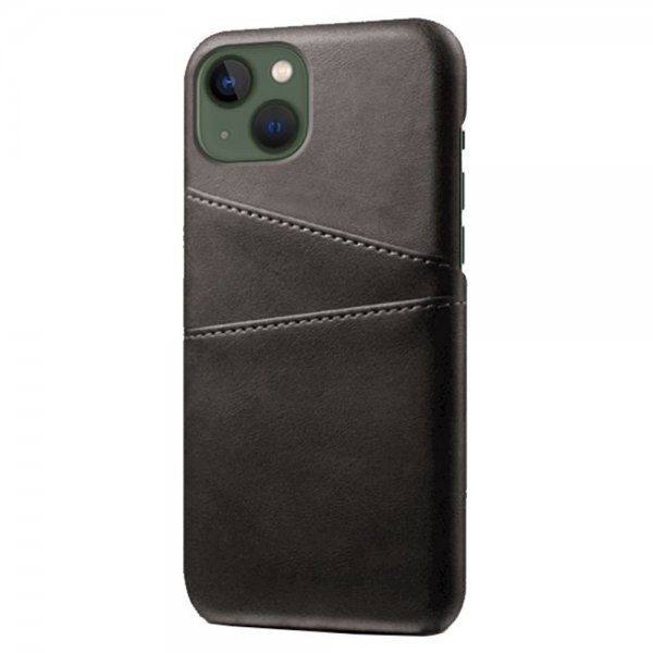 iPhone 15 Cover med to Kortlommer Sort
