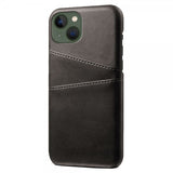 iPhone 15 Cover med to Kortlommer Sort