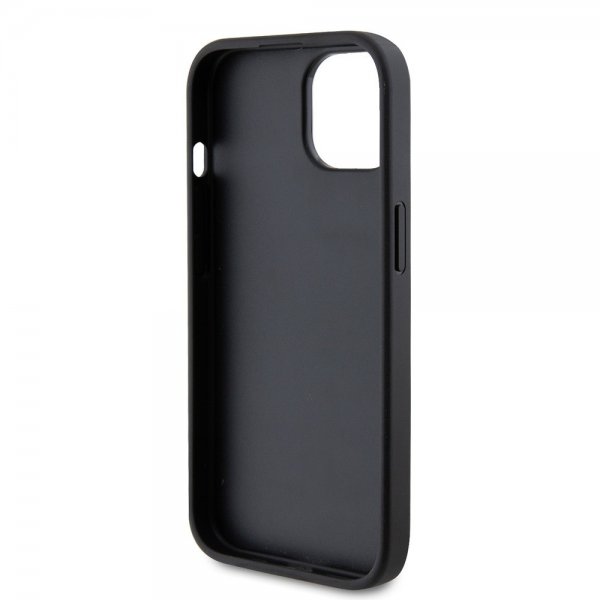 Guess iPhone 15 Cover Metal Logo Strass Sort
