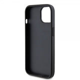 Guess iPhone 15 Cover Metal Logo Strass Sort
