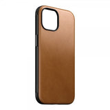 Nomad iPhone 15 Cover Modern Leather Case English Tan