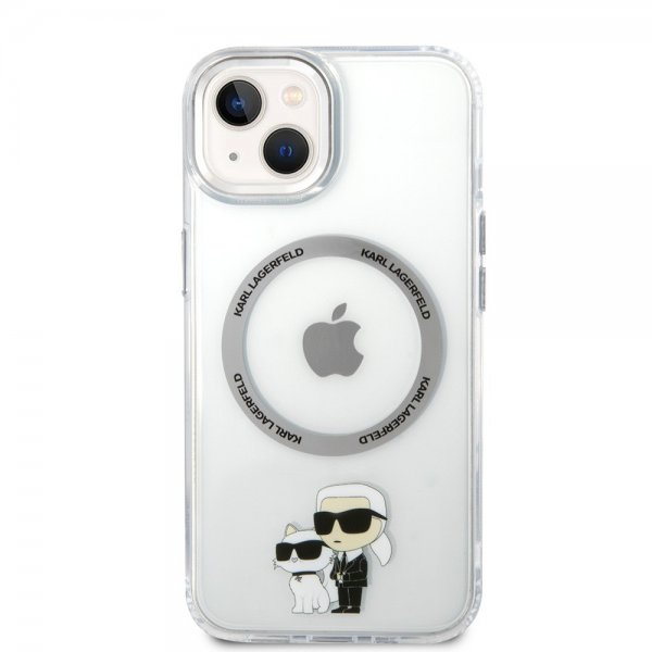 Karl Lagerfeld iPhone 15 Cover NFT Karl & Choupette Transparent