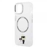 Karl Lagerfeld iPhone 15 Cover NFT Karl & Choupette Transparent