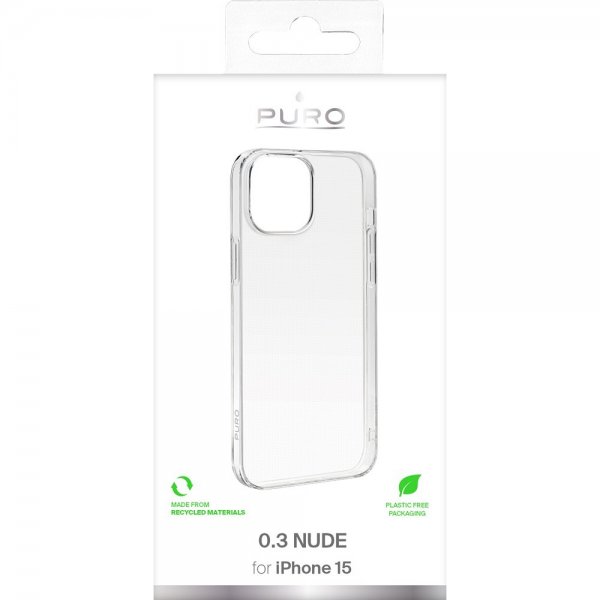Puro iPhone 15 Cover Nude Transparent