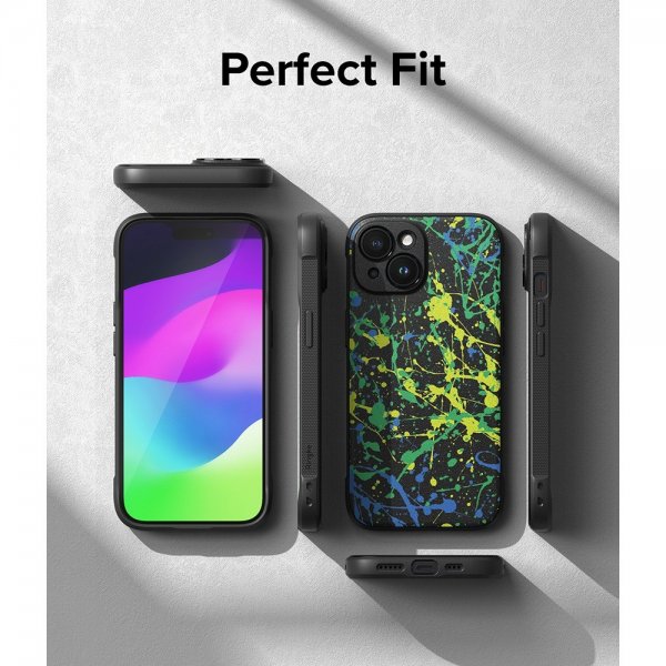 Ringke iPhone 15 Cover Onyx Design Action Painting