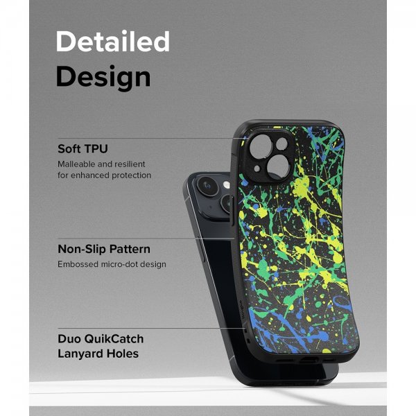 Ringke iPhone 15 Cover Onyx Design Action Painting