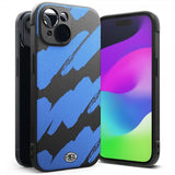 Ringke iPhone 15 Cover Onyx Design Blue Brush