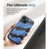 Ringke iPhone 15 Cover Onyx Design Blue Brush