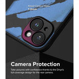 Ringke iPhone 15 Cover Onyx Design Blue Brush