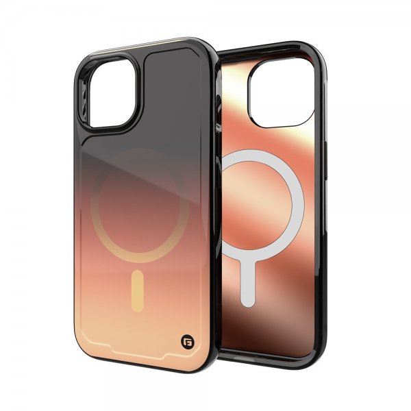 Clckr iPhone 15 Cover Onyx MagSafe Copper