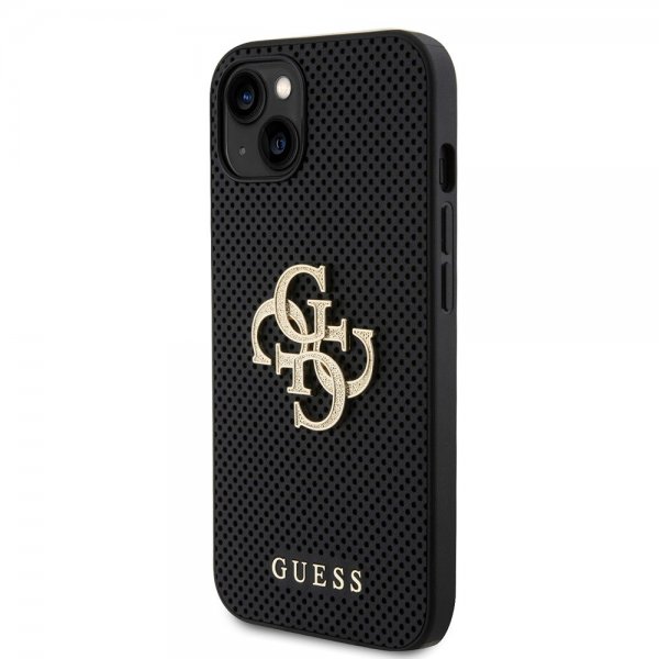 Guess iPhone 15 Cover Perforated Glitter Sort