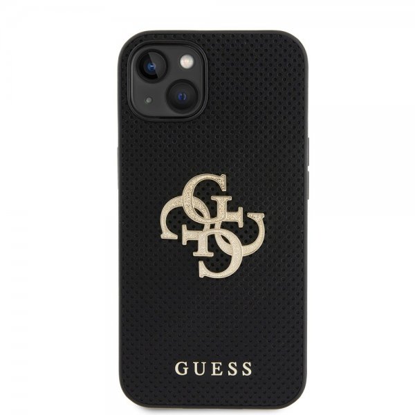 Guess iPhone 15 Cover Perforated Glitter Sort