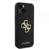 Guess iPhone 15 Cover Perforated Glitter Sort