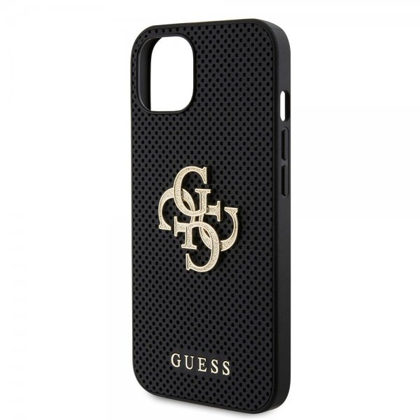 Guess iPhone 15 Cover Perforated Glitter Sort