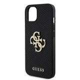 Guess iPhone 15 Cover Perforated Glitter Sort