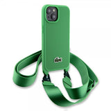Lacoste iPhone 15 Cover Petit Pique Logo Strap Grøn