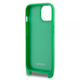 Lacoste iPhone 15 Cover Petit Pique Logo Strap Grøn