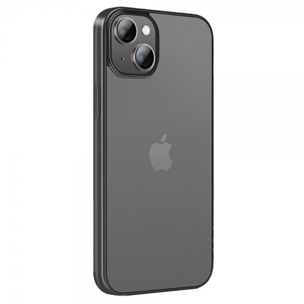 X-Level iPhone 15 Cover Plated Kant Sort