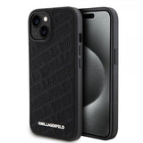Karl Lagerfeld iPhone 15 Cover Quilted K Pattern Sort