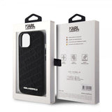 Karl Lagerfeld iPhone 15 Cover Quilted K Pattern Sort