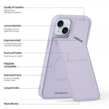 Dux Ducis iPhone 15 Cover Rafi II Series MagSafe Lilla