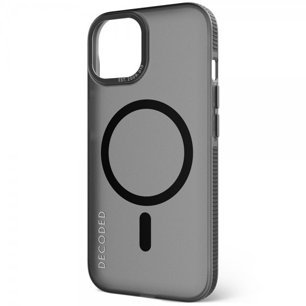 Decoded iPhone 15 Cover Genbrugsplastik Klar Etui Transparent Sort