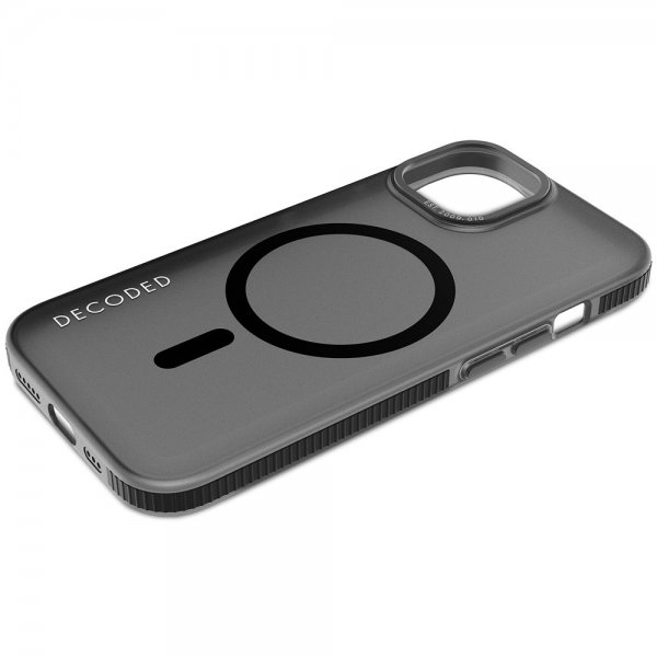 Decoded iPhone 15 Cover Genbrugsplastik Klar Etui Transparent Sort