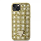 Guess iPhone 15 Cover Rhinestone Guld