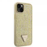 Guess iPhone 15 Cover Rhinestone Guld