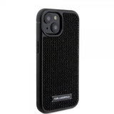 Karl Lagerfeld iPhone 15 Cover Rhinestone Sort