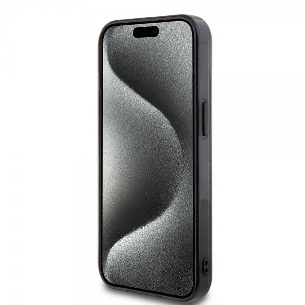 Mercedes Benz iPhone 15 Cover Rhombus Pattern MagSafe AMG Transparent