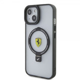 Ferrari iPhone 15 Cover Ring Stand MagSafe Sort
