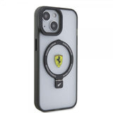 Ferrari iPhone 15 Cover Ring Stand MagSafe Sort