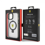 Ferrari iPhone 15 Cover Ring Stand MagSafe Sort