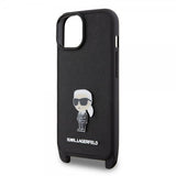 Karl Lagerfeld iPhone 15 Cover Saffiano Crossbody Sort