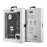 Karl Lagerfeld iPhone 15 Cover Saffiano Crossbody Sort