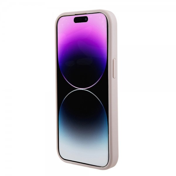 Guess iPhone 15 Cover Saffiano MagSafe Rosa
