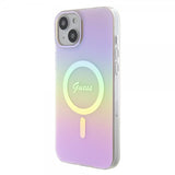 Guess iPhone 15 Cover Script MagSafe Rosa