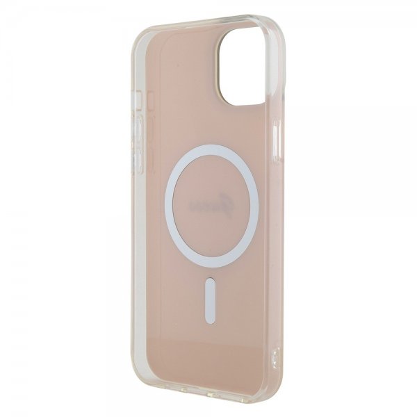 Guess iPhone 15 Cover Script MagSafe Rosa