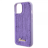 Guess iPhone 15 Cover Sequin Lilla
