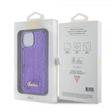 Guess iPhone 15 Cover Sequin Lilla