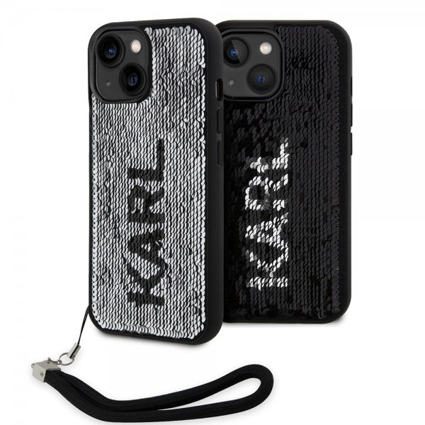 Karl Lagerfeld iPhone 15 Cover Sequin Sort