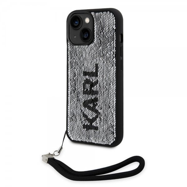 Karl Lagerfeld iPhone 15 Cover Sequin Sort