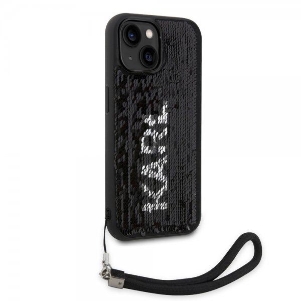 Karl Lagerfeld iPhone 15 Cover Sequin Sort
