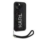 Karl Lagerfeld iPhone 15 Cover Sequin Sort