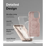 Ringke iPhone 15 Cover Silicone Magnetic Pink Sand