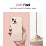 Ringke iPhone 15 Cover Silicone Magnetic Pink Sand
