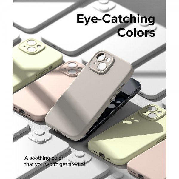 Ringke iPhone 15 Cover Silikone Magnetisk Sten