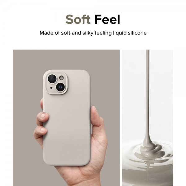 Ringke iPhone 15 Cover Silikone Magnetisk Sten
